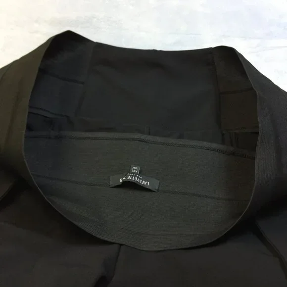 Like new! Lafayette 148 New York Pull On Pants Trousers XXL Womens Black Knit - Picture 5 of 16